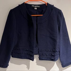 Karl Lagerfeld 3/4 Navy blue blazer
